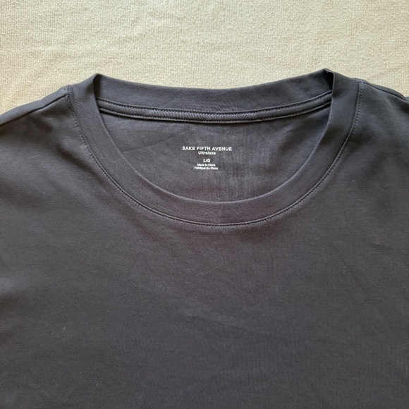 Saks Fifth Avenue Men L Ultraluxe Cotton T-shirts Tees Combo - Picture 3 of 4